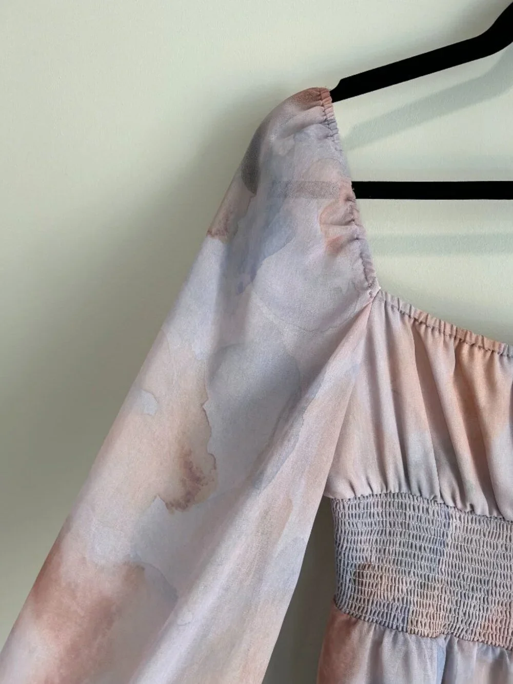 Aritzia‎ Wilfred Bella Slit Dress Small Watercolor Midi Romantic Cottagecore